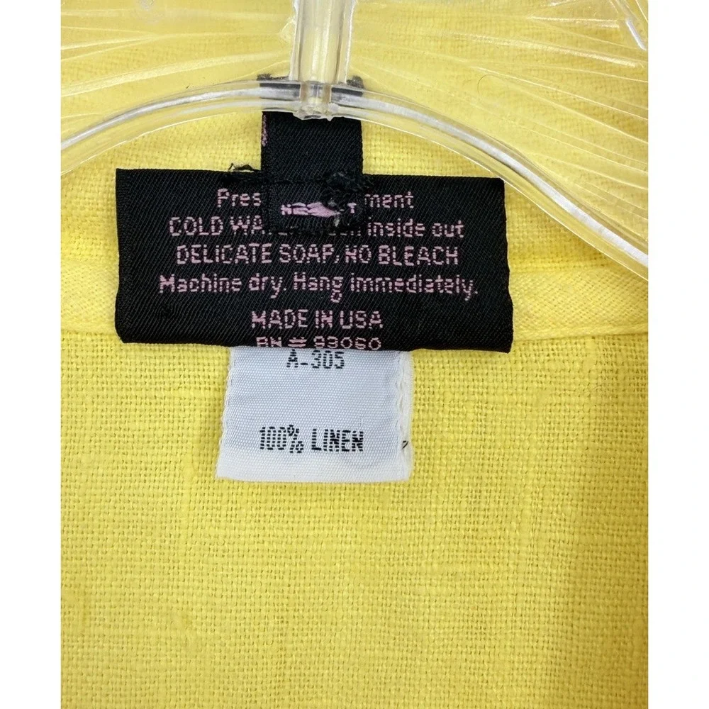 Nannette Keller Linen Lightweight Jacket Shirt Shacket Plus Size 3X